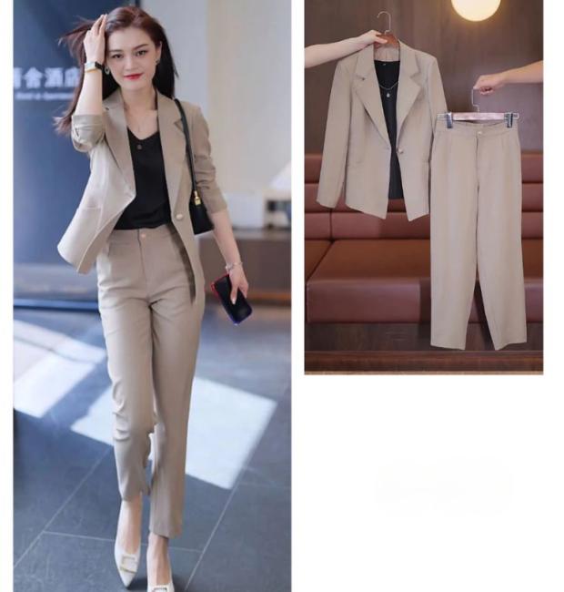 Bộ Vest Áo Tay Dài , Quần Dài Ống Đứng mang tới vẻ đẹp sang trọng, trang nhã, đầy ấn tượng PG015