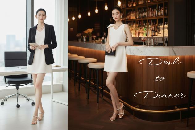  Desk-to-Dinner: 3 Bí Quyết Biến Hóa Phong Cách Từ Công Sở Ra Tiệc Tối