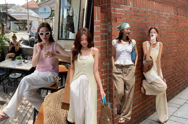 Check-in Xinh Lung Linh Với 4 Công Thức Phối Quần Ống Rộng Đi Du Lịch Cực "Hack Dáng" Từ Kaylin