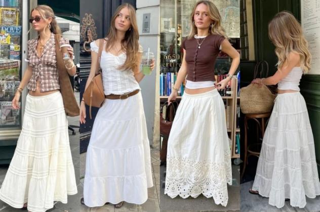 Giải Mã "Chiếc Váy Quốc Dân" Hè 2026: Chân Váy Thô Trắng Mặc Kiểu Gì Cũng Xinh Ngất Ngây | Kaylin